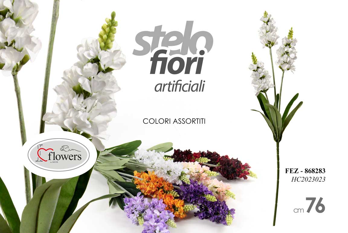 8025569868283 STELO BOCCA DI LEONE ARTIFICIALE FIORI FINTI DECORAZIONE CASA EVENTI ASSOR 76 cm - immagine 1