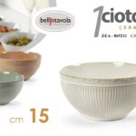 Insalatiera tonda ciotola portata porcellana moderno vintage buffet ass 15 cm