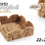 Portatovaglioli DA TAVOLO CESTINO QUADRATO GIACINTO D'ACQUA PORTAOGGETTI 22*8