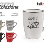 Tazza mug the latte tisana te moderna ceramica colorata assor adoro il... 340ml