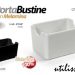 Portabustine zucchero bar tavolo contenitore bustine the tisane melamina 9,6 cm