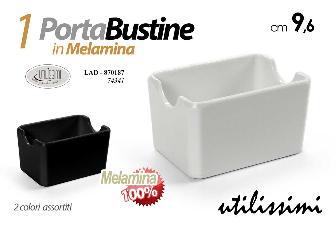 8025569870187 Portabustine zucchero bar tavolo contenitore bustine the tisane melamina 9,6 cm - immagine 1