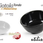 Ciotolina snack salse finger food aperitivo feste buffet melamina tonda as 9,5cm
