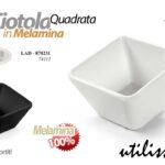 Ciotolina salse finger food aperitivo feste buffet melamina quadrata color 7 cm