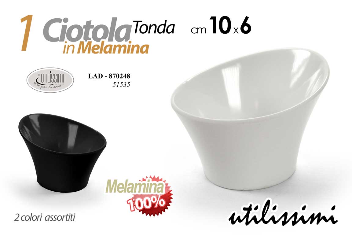 8025569870248 Ciotolina salse finger food aperitivo feste buffet melamina tonda color 10*6 cm - immagine 1