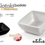 Ciotolina salse finger food aperitivo feste buffet melamina quadrata color 8,5cm