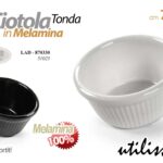 Ciotolina salse finger food aperitivo feste buffet melamina tonda color 7,9*3,9