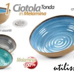 Insalatiera ciotola buffet feste giardino barca party melamina color ass 27,5 cm