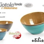 Ciotola tonda colazione giardino campeggio mare melamina color resist ass 15 cm