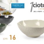 Insalatiera tonda ciotola portata porcellana moderna elegante chic assor 16 cm