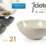 Ciotola insalatiera aperitivo salse tonda porcellana moderno elegante ass 21 cm