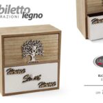 MOBILETTO ALBERO DELLA VITA CASSETTIERA TAVOLO COMODINO PORTA GIOIE TRUCCO 17*18