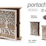 Portachiavi parete legno albero della vita cassetta armadietto casa ass 29*22 cm