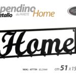 APPENDINO DA PARETE METALLO HOME APPENDIABITI Attaccapani GANCI 51*15*3,5 CM