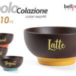 Tazza colazione bolo cereali latte moderna ceramica urban chic assortite 610 ml