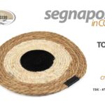 Segnaposto tondo tavola sottopiatto corda naturale rustico moderno vintage 34 cm