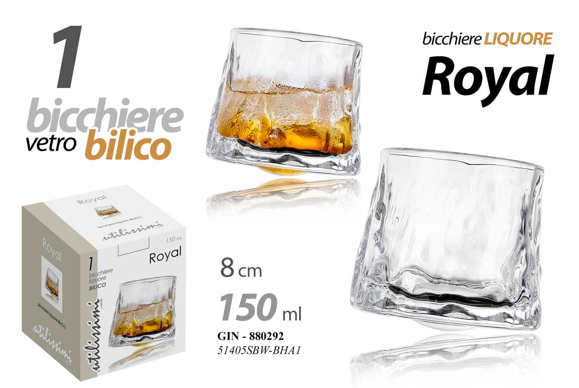 8025569880292 BICCHIERE LIQUORE BIBITA Vodka Bicchierino Shot AMARO Tequila BILICO 150 ML 8CM - immagine 1