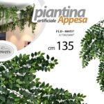 PIANTA ARTIFICIALE CADENTE APPESA SOFFITTO EDERA FINTA DECORATIVA INTERNO 135 cm
