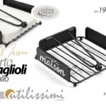 PORTATOVAGLIOLI DA TAVOLO METALLO NERO MAISON RISTORANTE Reggitovaglioli 19*19*6