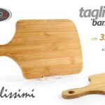 Tagliere tondo vassoio aperitivo salumi formaggi rettangolare legno manico 32x18