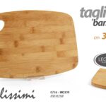 Tagliere rettangolare cucina legno bamboo vassoio portata salumi formaggi 38x28