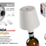 Lampada per Bottiglia LED Senza Fili Touch Dimmer 3 Tonalità di Luce Bar 14*11cm