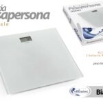 BILANCIA PESAPERSONE DIGITALE PESA PERSONE ELETTRONICA VETRO TEMP BIANCA 180 KG
