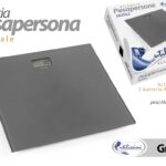 BILANCIA PESAPERSONE DIGITALE PESA PERSONE ELETTRONICA VETRO TEMP GRIGIO 180 KG