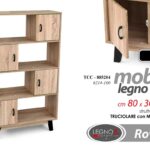 MOBILETTO Libreria ANTE ARMADIO Scaffale Moderna Ripiani MOBILE ROVERE 137*80*30