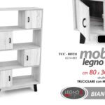 MOBILETTO Libreria ANTE ARMADIO Scaffale Moderna Ripiani MOBILE ROVERE 137*80*30