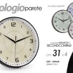 OROLOGIO DA PARETE TONDO MODERNO VINTAGE SILENZIOSO MINIMAL C ASSORT ABS 31*4cm