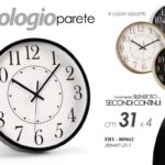 OROLOGIO DA PARETE TONDO MODERNO VINTAGE SILENZIOSO LIVING ASSORTITO ABS 31*4 cm