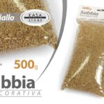 SABBIA DECORATIVA NATURALE VASI PIANTE DECOUPAGE EVENTI HOBBY PRESEPE 500 GR