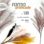 RAMO ARTIFICIALE ERBA PAMPAS FIORE FINTO DECORAZIONE CASA EVENTI COLOR ASS 120cm