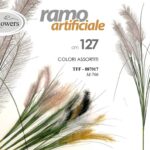 RAMO ARTIFICIALE ERBA PAMPAS FIORE FINTO DECORAZIONE CASA EVENTI COLOR ASS 127cm