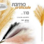 RAMO ARTIFICIALE ERBA PAMPAS FIORE FINTO DECORAZIONE CASA EVENTI COLOR ASS 110cm