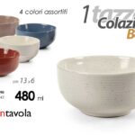 Tazza colazione bolo cereali latte tazzone moderno ceramica nordica assor 480 ml