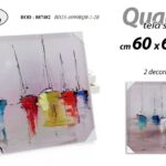 QUADRO STAMPA SU TELA Canvas LEGNO BARCHE BARCA COLOR ASSORTITI MARE FIUME 60*60