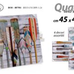 QUADRO STAMPA SU TELA Canvas LEGNO DECORO MARE COLOR ASSORTITI MODERNO 45*45 CM