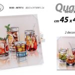 QUADRO STAMPA SU TELA Canvas LEGNO DRINK BIBITE Cocktail COLOR ASSORT 45*45cm