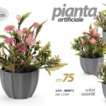 PIANTA PIANTINA ARTIFICIALE FINTA EVENTI DECORATIVA CASA VASO COLOR ASSOR 30*12