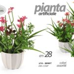 PIANTA PIANTINA FIORI ARTIFICIALE FINTA EVENTI DECORATIVA CASA VASO ASSOR 28*10