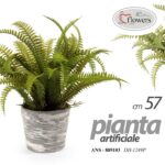 PIANTA PIANTINA FELCE ARTIFICIALE FINTA EVENTI DECORATIVA CASA VASO ASSOR 24*10