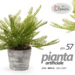 PIANTA PIANTINA FELCE ARTIFICIALE FINTA EVENTI DECORATIVA CASA VASO ASSORT 23 cm