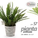 PIANTA PIANTINA FELCE ARTIFICIALE FINTA EVENTI DECORATIVA CASA VASO ASS C 23 cm