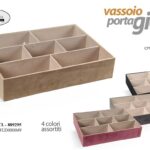 VASSOIO ORGANIZER PORTA OGGETTI GIOIE ACCESSORI GIOIELLI VELLUTO RIGIDO 36*26 cm