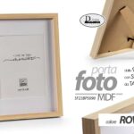 CORNICE PORTAFOTO DA TAVOLO CLASSICO MODERNO FOTO LEGNO MDF MARRONE ROVERE 40*30
