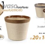 VASO PORTAPIANTA PORTA PIANTA CESTINO CONTENITORE INTERNO CORDA PLAST 20*16