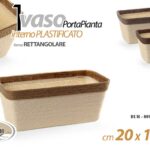 VASO PORTAPIANTA PORTA PIANTA CESTINO CONTENITORE INTERNO CORDA PLAST 20*11*H9
