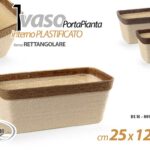 VASO PORTAPIANTA PORTA PIANTA CESTINO CONTENITORE INTERNO CORDA PLAST 25*12*10